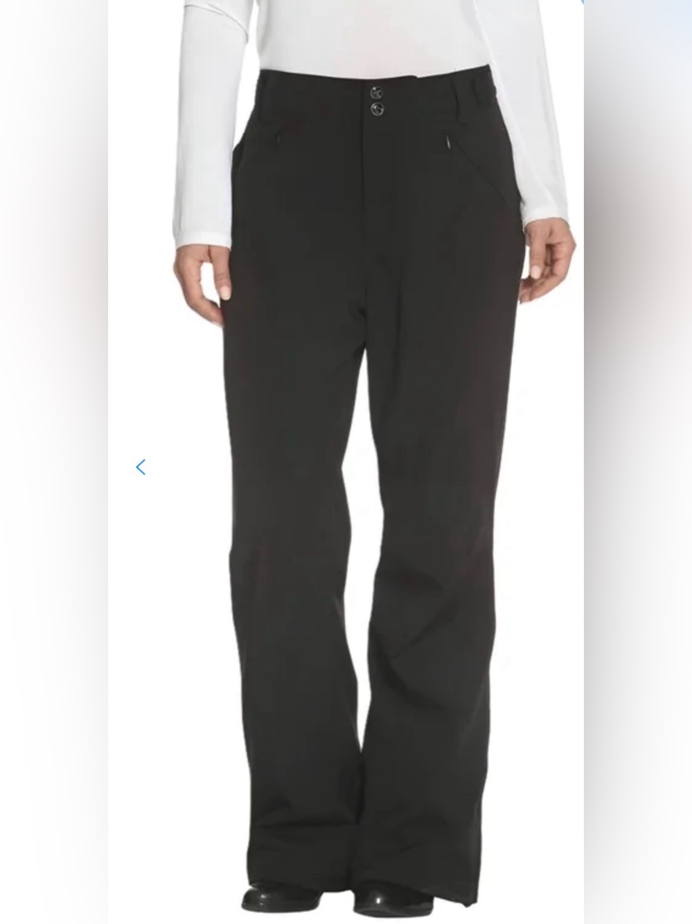 Gerry Snow Tech Ski Pants Classic Black Straight-Leg Fleece Lined Pants, Black